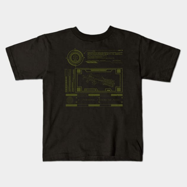 The M41A Kids T-Shirt by TheUnseenPeril